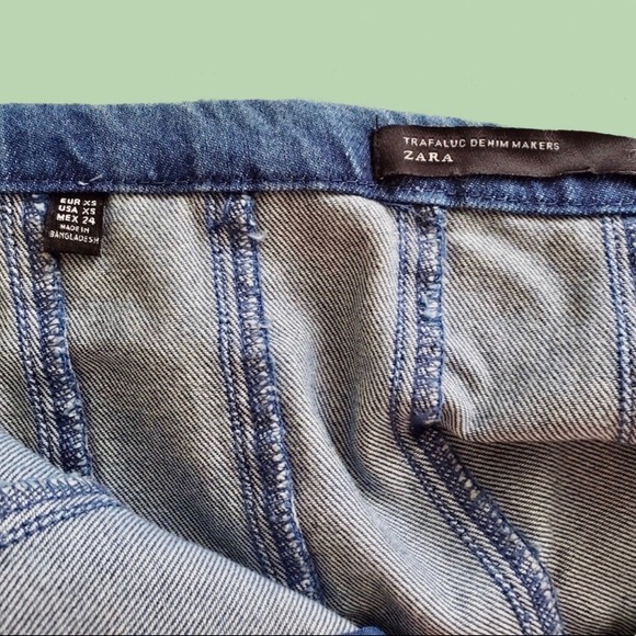 (3) Zara Bundle | Faux Suede Dress Blue Ruffle Top - Picture 13 of 14